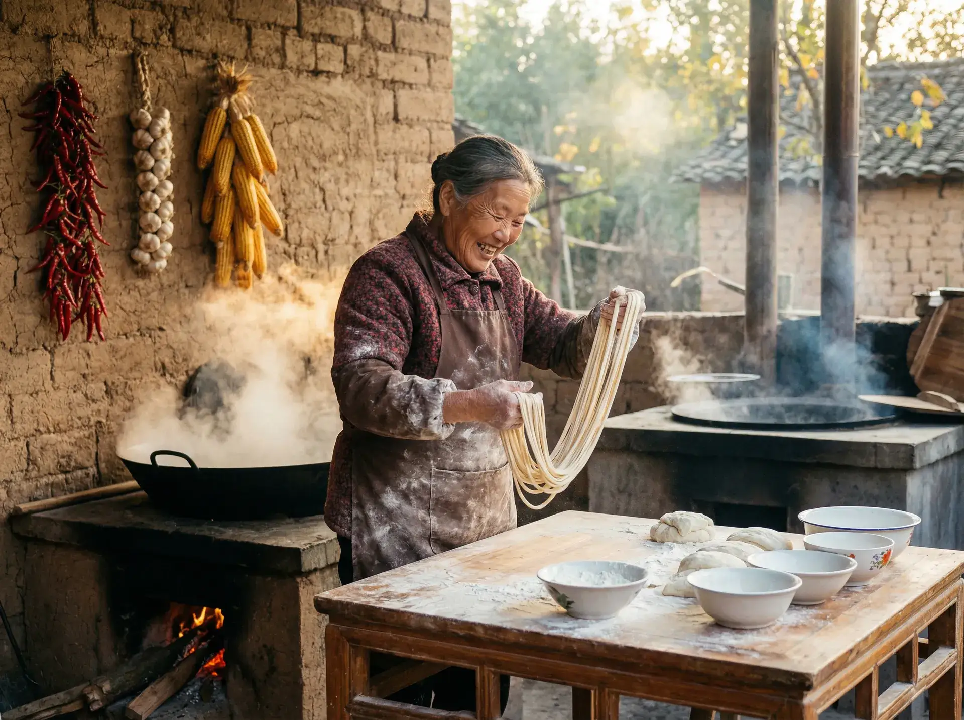农家大嫂手擀面 - 李思蓓三级 乡村美食